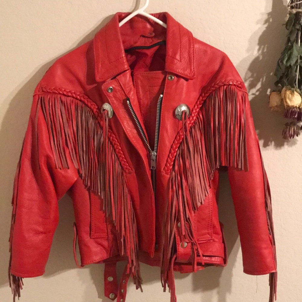 Vintage genuine leather jacket